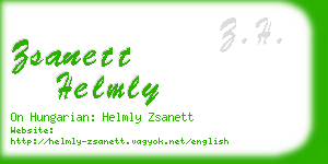zsanett helmly business card